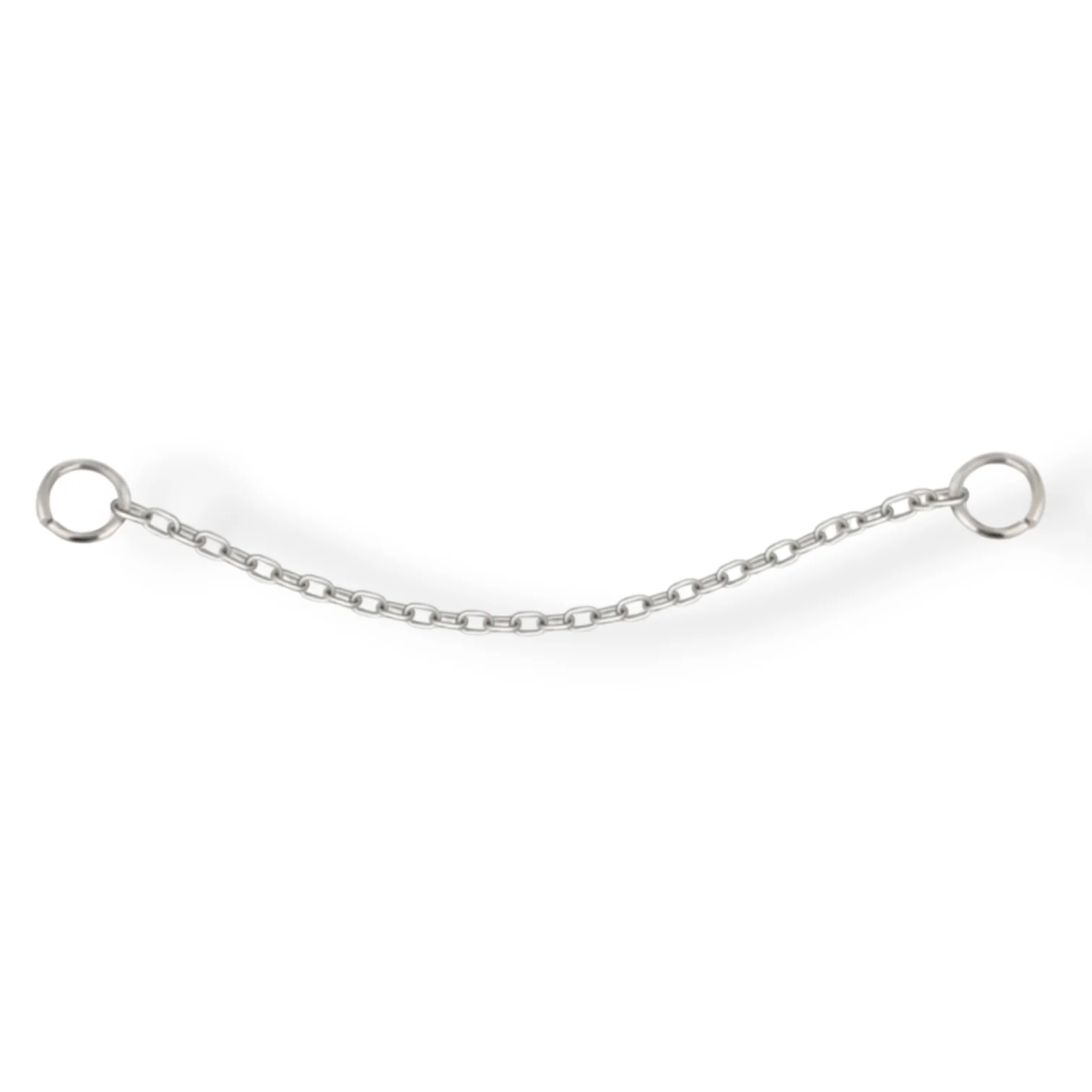Catenella pendente (Chain) in titanio di grado implantare, ideale per personalizzare piercing o collegare due fori (es. helix al flat). Accessorio versatile per look a strati, ipoallergenico e sicuro