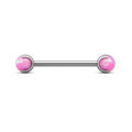 Pallina Piercing Titanio Rosa, testina di ricambio per piercing bridge, lingua e nipple