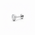Gioiello Piercing Titanio Threadless con Zircone a taglio Goccia, massima brillantezza