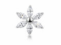 Piercing titanio Daisy Flower a margherita, gioiello ipoallergenico