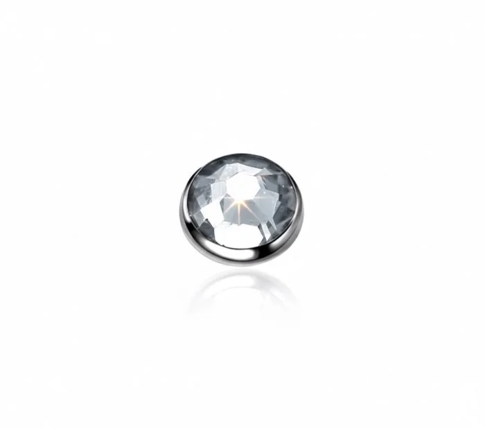 Top Dermal Piercing in titanio Bianco, disponibile nelle misure 3mm, 4mm e 5mm