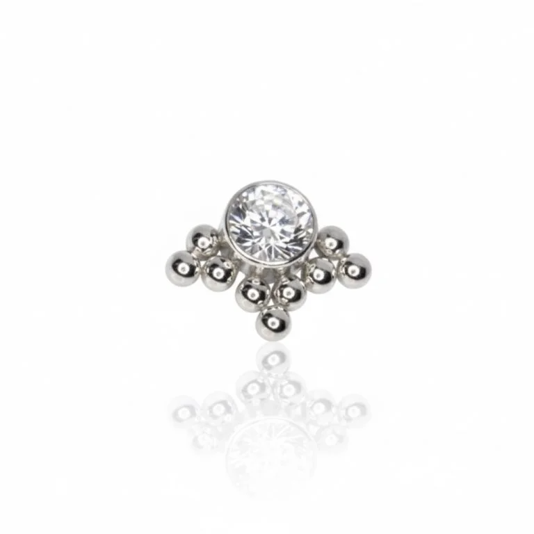 Piercing Cluster Titanio Dot Crown (Corona di Punti), gioiello