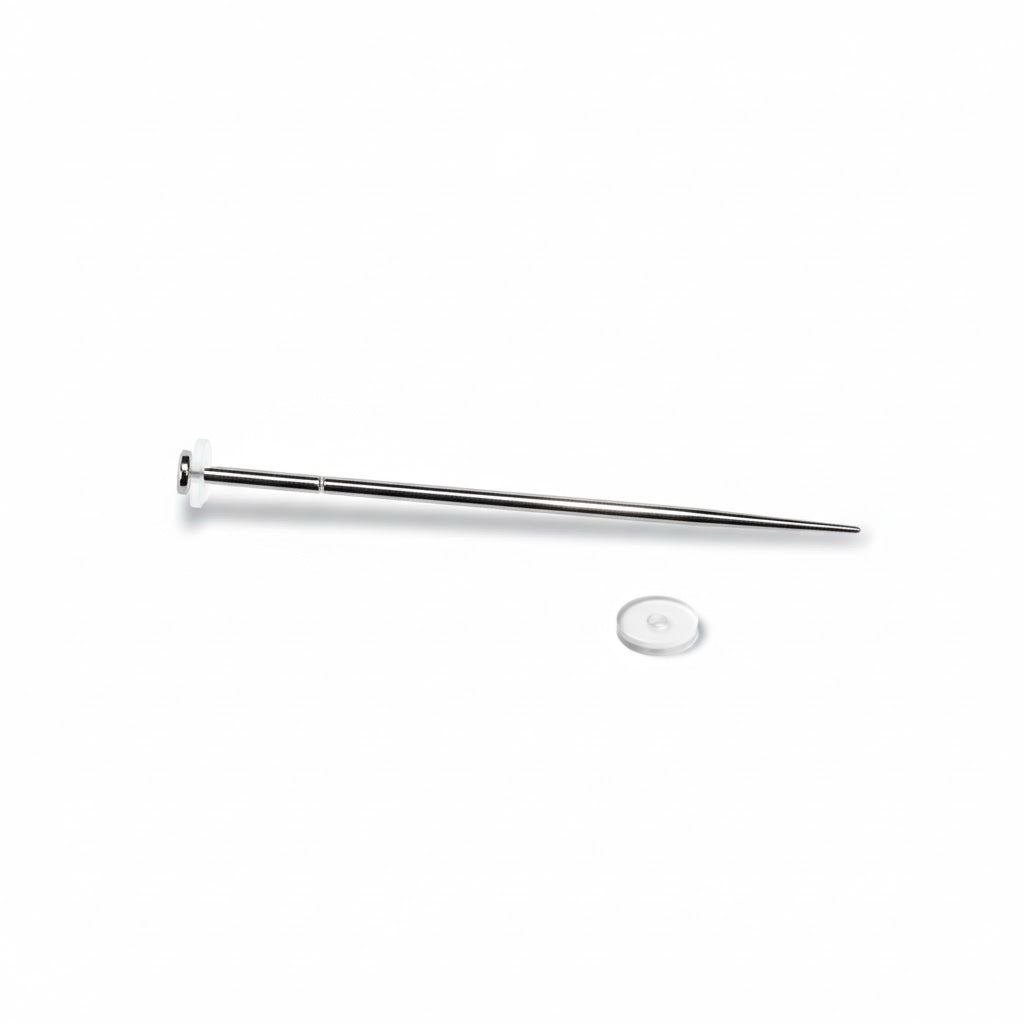 Labret Threadless, Taper inserimento e 2 dischetti in silicone per trattamento ipertrofia