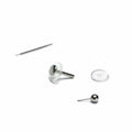 Labret Threadless, Taper inserimento e 2 dischetti in silicone per trattamento ipertrofia