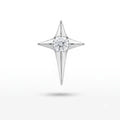 Terminale Little Star in titanio ASTM F136 con zircone brillante. Design minimal e dimensioni ridotte, perfetto per lobo, helix, flat, trago, conch e forward helix. Ipoallergenico e versatile.