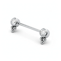 Piercing Nipple Titanio Bilanciere con design 