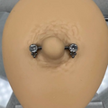 Piercing Nipple Titanio Bilanciere con design 