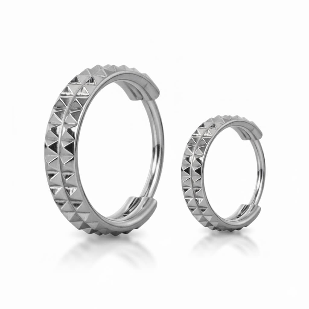gioiello piercing titanio ASTM F136 anello segmentato clicker stile punk