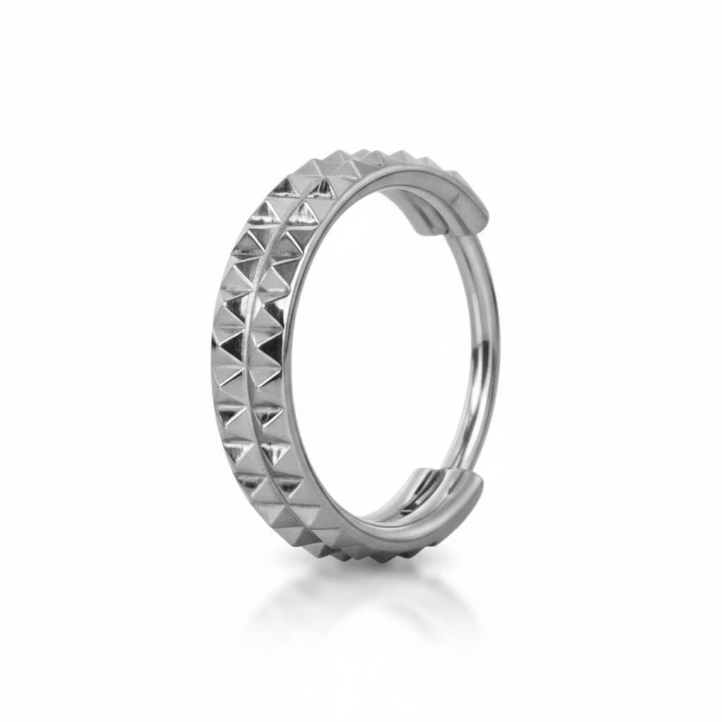 gioiello piercing titanio ASTM F136 anello segmentato clicker stile punk