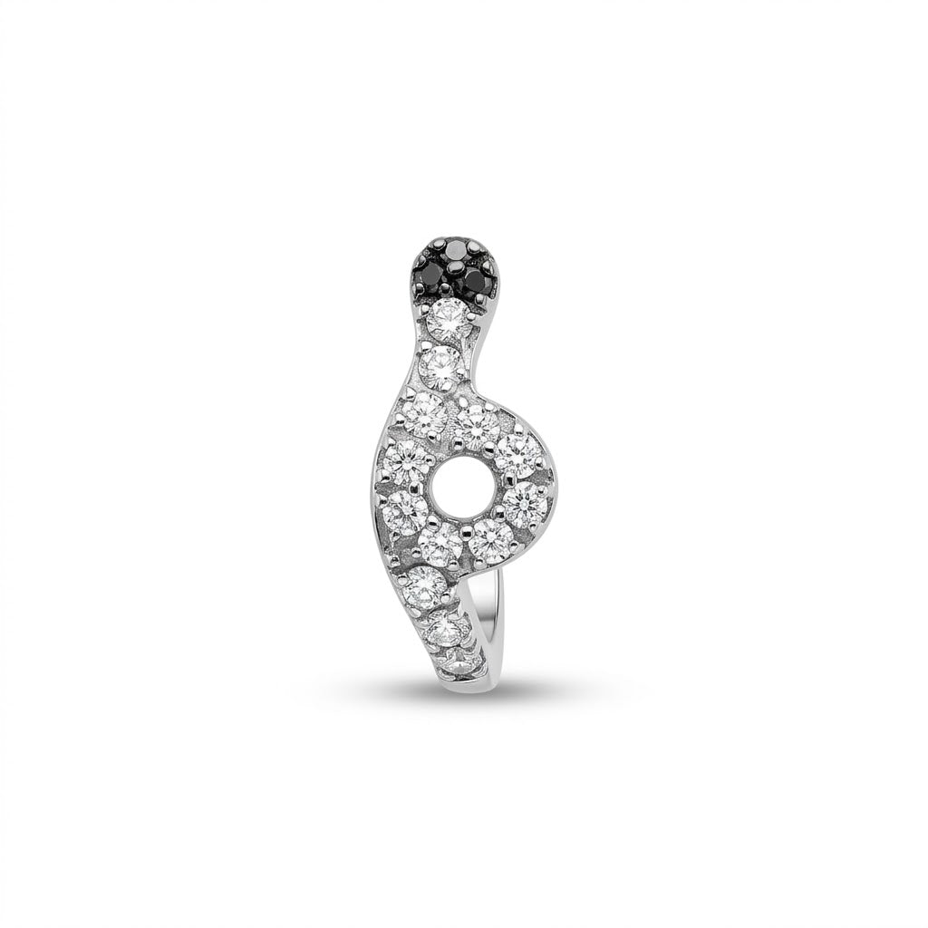 piercing ombelico in titanio, gioiello ombelico con zirconi, piercing ombelico brillante, piercing ombelico elegante, gioielli per piercing, piercing in titanio.