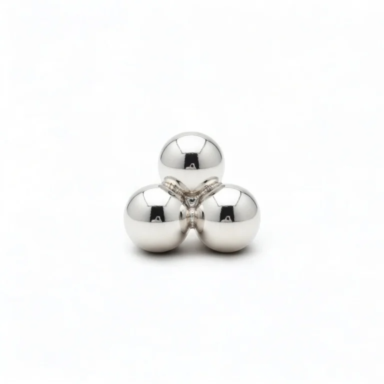 Piercing Triple Balls (Tre Sfere) in titanio, finitura lucida