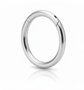 Basic Clicker Ring in titanio lucido, anello clicker dal design essenziale, pratico e resistente.
