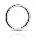 Basic Clicker Ring in titanio lucido, anello clicker dal design essenziale, pratico e resistente.