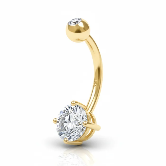 Il Bright Navel in Oro è il piercing perfetto per chi desidera un gioiello luminoso e raffinato. Realizzato in oro 14K , offre brillantezza, resistenza e comfort durante tutto il giorno.