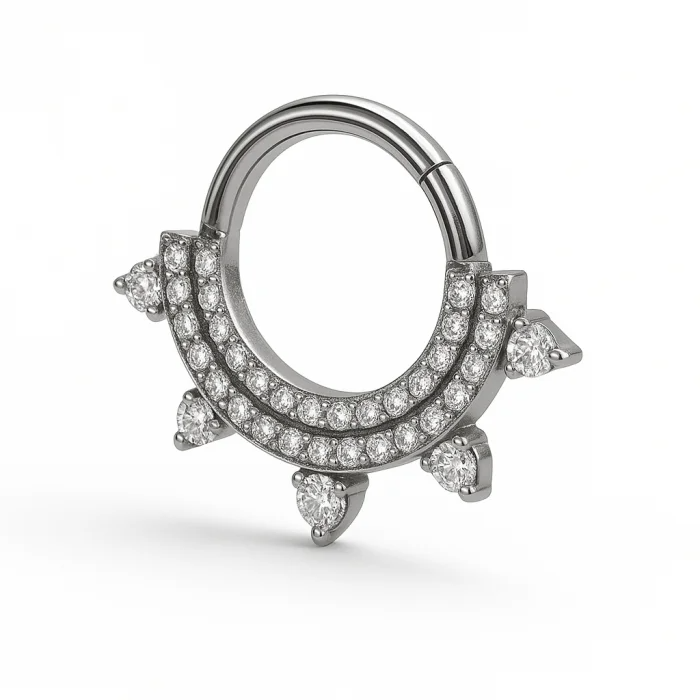 Esalta il tuo stile con Double Shiny Spike in titanio, il piercing elegante e moderno con doppia punta brillante, pensato per chi ama look grintosi e raffinati.
Realizzato in titanio di grado implantare, è ipoallergenico, leggero e sicuro anche per le pelli più sensibili, garantendo comfort e durata nel tempo.