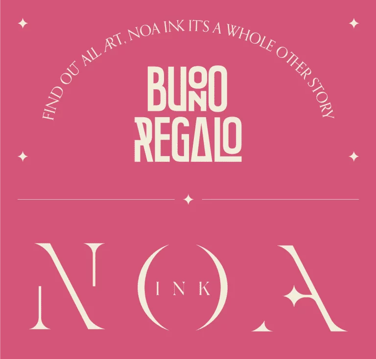 git card noa ink, sfondo rosa caratteri eleganti 
il buono che tutti aspettano!