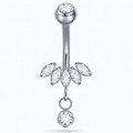 Il Marquise Charm Navel in Titanio è un piercing dal design raffinato e luminoso, pensato per chi desidera un look elegante e confortevole. Realizzato in titanio da implantologia , è completamente ipoallergenico, leggero e resistente, ideale anche per pelli sensibili o nuove forature.