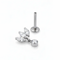 Piercing Marquise Dot Charm con design luminoso e moderno