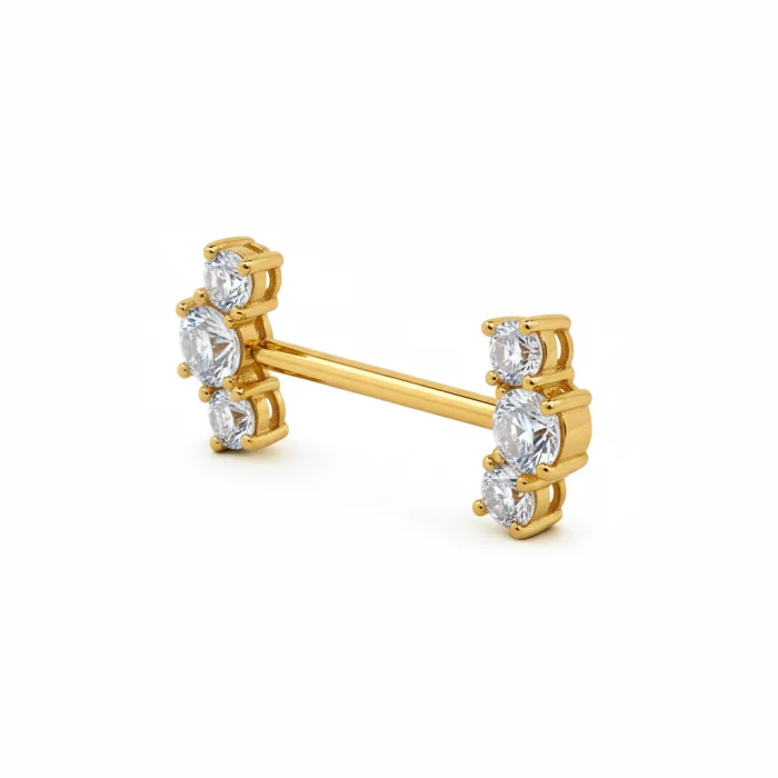 Brilla con Shiny Big Nipple in oro, il piercing per capezzolo dal design elegante e audace. Realizzato in oro di alta qualità, questo gioiello offre una lucentezza straordinaria e una vestibilità confortevole, ideale per chi desidera un accessorio raffinato ma anche di forte impatto visivo.