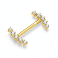 Lasciati conquistare dallo Shiny Nipple in oro 14k, il piercing per capezzolo che unisce eleganza, brillantezza e comfort. Realizzato in oro di alta qualità, è anallergico, sicuro sulla pelle e ideale per chi cerca un accessorio raffinato ma anche sensuale.