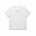 T-shirt bianca Noa Ink unisex, design minimal, cotone di alta qualità, stile streetwear urban.